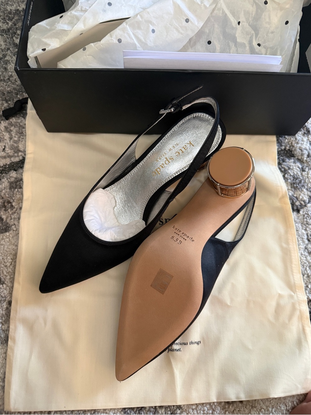 Kate Spade - Soiree Slingback Pumps 6.5 - Picture 5 of 7